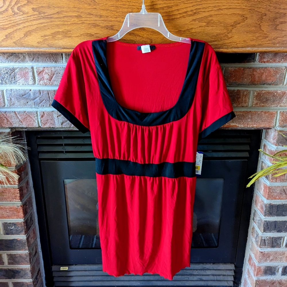 Dynamite brand new with tags red tunic blouse plus size 2x